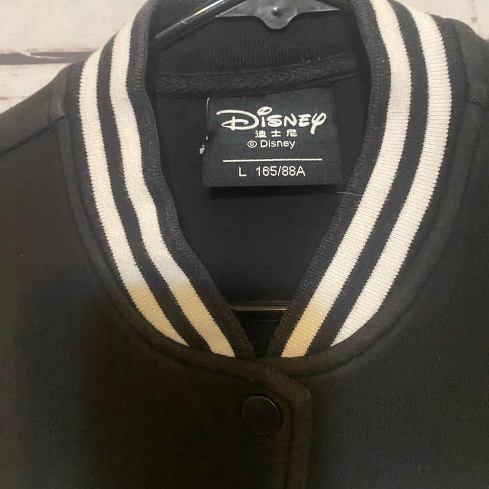 Disney Black and White Goofy Space Patch Varsity Jacket - Picture 5 of 11